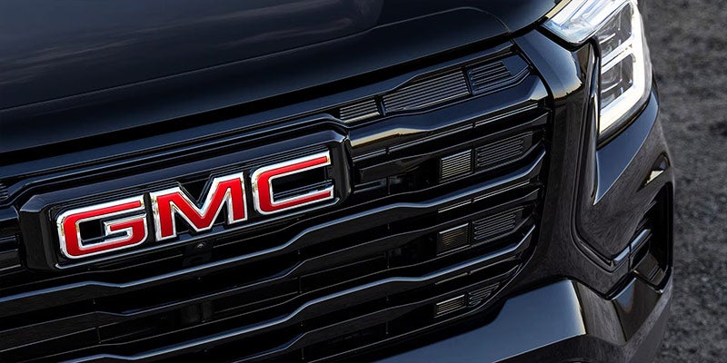 Close up on 2025 GMC Terrain grille